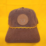 Smokey Bear Snapback Rope Hat Brown Please Be Careful with Fire Patch