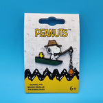 Loungefly Peanuts Snoopy and Woodstock Fishing Boat Dangling Enamel Pin NEW