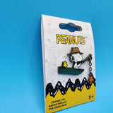 Loungefly Peanuts Snoopy and Woodstock Fishing Boat Dangling Enamel Pin NEW