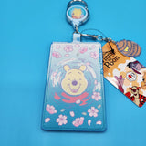 Disney Winnie the Pooh Cherry Blossom Hunny Retractable Lanyard ID Holder
