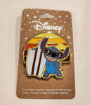 Lilo and Stitch Surf Board Beach Sun Set Enamel Pin
