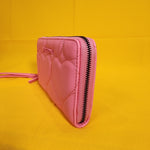 Betsey Johnson Pink Quilted Heart Love Wallet Wristlet Zip No Tags Attached
