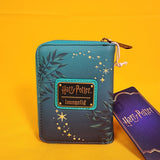 Loungefly Harry Potter Herbology Mandrake Plant Green Zip Wallet