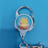 Disney Winnie the Pooh Cherry Blossom Hunny Retractable Lanyard ID Holder