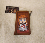 Annabelle Doll Box Cosplay Horror Movie Halloween Flap Wallet