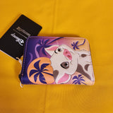 Loungefly Disney Moana Pua & Hei Hei Sunset Zip Around Wallet