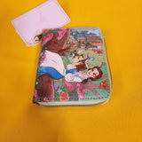 Loungefly Disney Princess Beauty And The Beast Belle Reading Books Zip Wallet