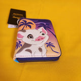 Loungefly Disney Moana Pua & Hei Hei Sunset Zip Around Wallet