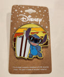 Lilo and Stitch Surf Board Beach Sun Set Enamel Pin