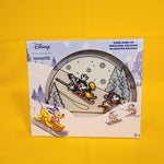 Loungefly Disney Mickey & Minnie Winter Wonderland Sledding LE Sliding Pin