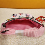 Hello Kitty And Friends Drinks Pink AOP Passport Bag