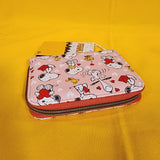 Loungefly Peanuts Snoopy & Woodstock Valentine's Day Heart AOP Zip Wallet
