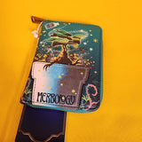 Loungefly Harry Potter Herbology Mandrake Plant Green Zip Wallet