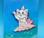 Marie Dress Up Pink Dress Aristocats Cat Enamel Pin