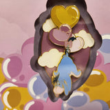 Winnie the Pooh Eeyore Heart Balloons LE Sliding Enamel Pin