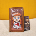 Annabelle Doll Box Cosplay Horror Movie Halloween Flap Wallet