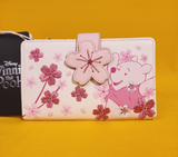 Loungefly Disney Winnie the Pooh Cherry Blossom Floral Embroidered Flap Wallet
