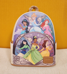 Princess Tiana Belle Mulan Ariel Jasmine Mini Backpack
