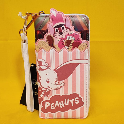 Dumbo Circus Peanuts Timothy Wristlet Wallet Pink Clutch