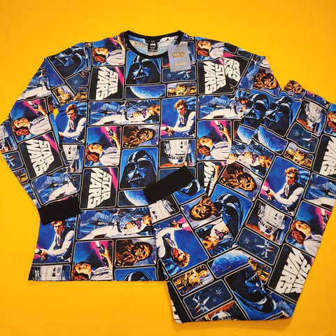 Cakeworthy Star Wars PJ's Set Blue Pajamas Size XL