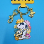 Peanuts Snoopy & Woodstock Cool Joe Guitar Daisy Keychain Charm