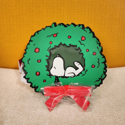 Peanuts Snoopy Woodstock Christmas Wreath Light UP Crossbody Bag