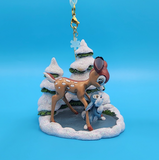Disney Bambi and Thumper Ice Skate Sketchbook Christmas Ornament
