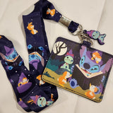 Lilo and Stitch Witch Story Time Ducklings Halloween Lanyard