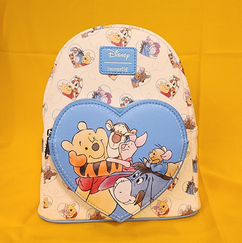 Winnie The Pooh Heart Hugs Cuddles Soft Tag Mini Backpack