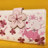 Loungefly Disney Winnie the Pooh Cherry Blossom Floral Embroidered Flap Wallet
