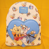 Winnie The Pooh Heart Hugs Cuddles Soft Tag Mini Backpack