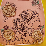 Loungefly Disney Princess Beauty and the Beast Pink Roses Belle Mini Backpack