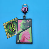 Wicked Elphaba & Glinda Retractable Lanyard ID Holder Green Wizard of Oz