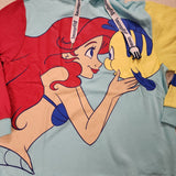 Ariel & Flounder the Little Mermaid Hoodie L