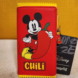 Mickey Mouse Hot Chili Sauce Packet Figural Flap Wallet