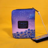 Loungefly Coraline Button Eye Flower the Cat Halloween Zip Around Wallet NEW