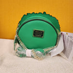 Peanuts Snoopy Woodstock Christmas Wreath Light UP Crossbody Bag