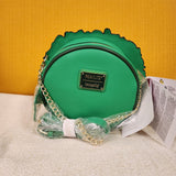 Peanuts Snoopy Woodstock Christmas Wreath Light UP Crossbody Bag