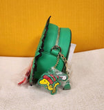 Peanuts Snoopy Woodstock Christmas Wreath Light UP Crossbody Bag