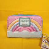 Loungefly Minions Fluffy Unicorn Rainbow Glitter Rainbow Zip Around Wallet