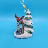 Disney Bambi and Thumper Ice Skate Sketchbook Christmas Ornament