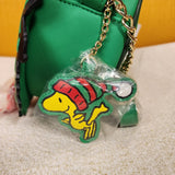 Peanuts Snoopy Woodstock Christmas Wreath Light UP Crossbody Bag