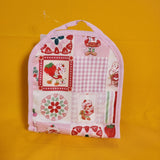 Strawberry Shortcake Pink Patchwork Custard Mini Backpack Organizer Insert