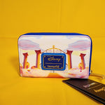 Loungefly Disney Hercules Mount Olympus Golden Gates Zip Around Wallet