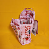 Strawberry Shortcake Pink Patchwork Custard Mini Backpack Organizer Insert