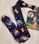 Lilo and Stitch Witch Story Time Ducklings Halloween Lanyard