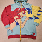 Ariel & Flounder the Little Mermaid Hoodie L