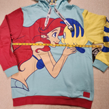 Ariel & Flounder the Little Mermaid Hoodie L