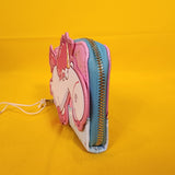 Loungefly Minions Fluffy Unicorn Rainbow Glitter Rainbow Zip Around Wallet