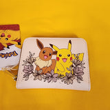 Loungefly Pokémon Pikachu & Eevee Floral Zip Wallet